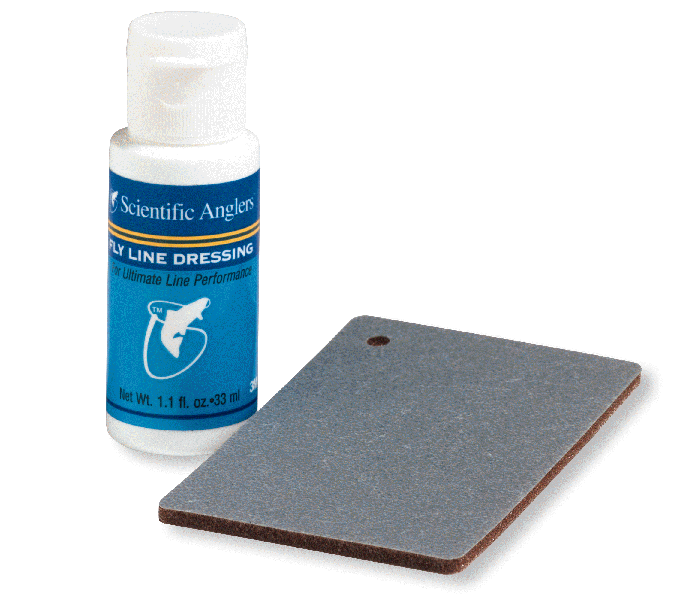Abrasive line cleaning pad
